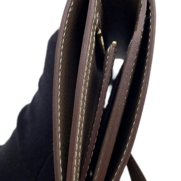 HERMES Bean compact Epsom Etoupe - Picture 9 of 10